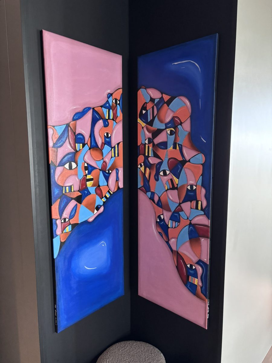 The Host – Fragments #8, Acrylic Paint, 2 × 150 × 50 cm Canvases, 2026