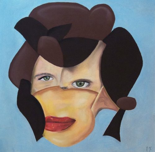 The Host - Marilyn Monroe, Dry Pastels, 50 × 50 cm, 2019