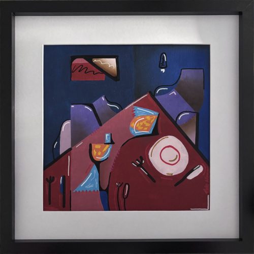 The Host - Date, Acrylic Paint on Painting Board, 30 × 30 cm, 2026